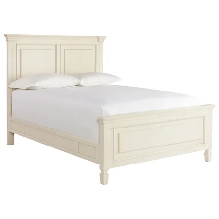 Full Reading Bed in Light Cotton Finish